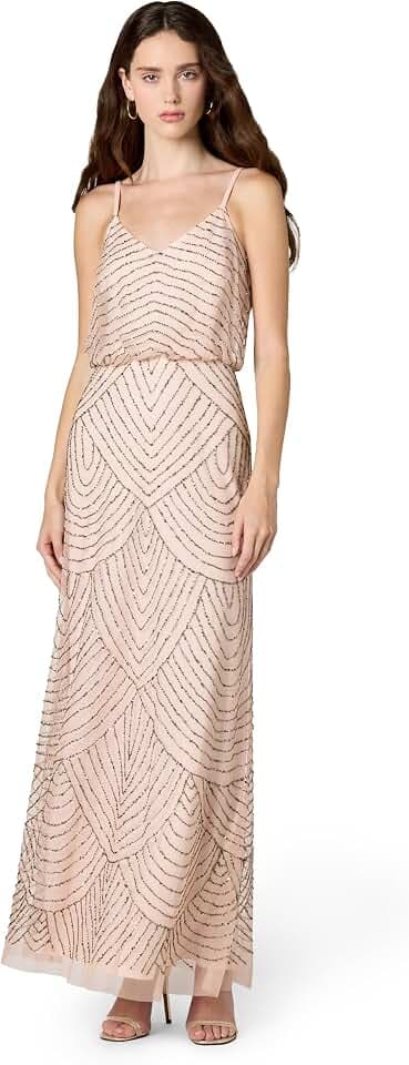 Adrianna Papell Women's Long Blouson Dress