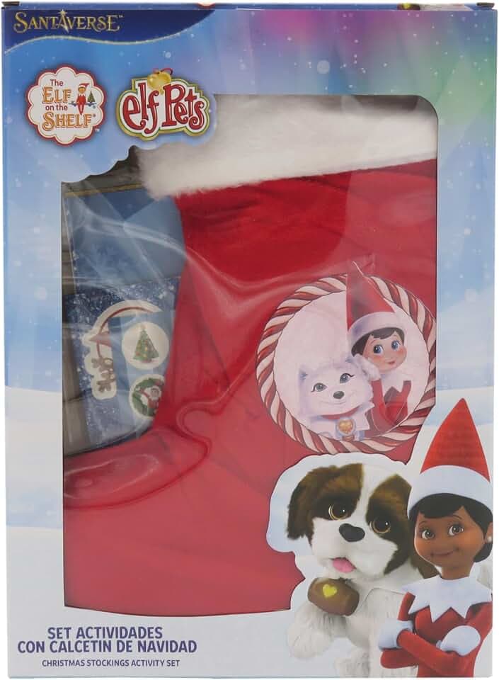 CyP Brands-Elfos, kreative Aktivitäten, Geschenkpackung, Weihnachten, Kaminsocken, mehrfarbig, offizielles Produkt