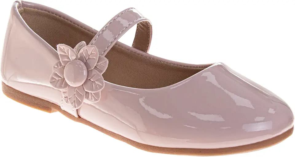 Josmo Girls Girls Glitter Mary Jane Flats Dress Shoes