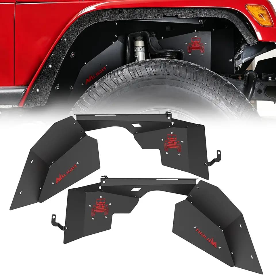 Nilight TJ Front Inner Fender Liners for 1997-2006 Jeep Wrangler TJ & LJ