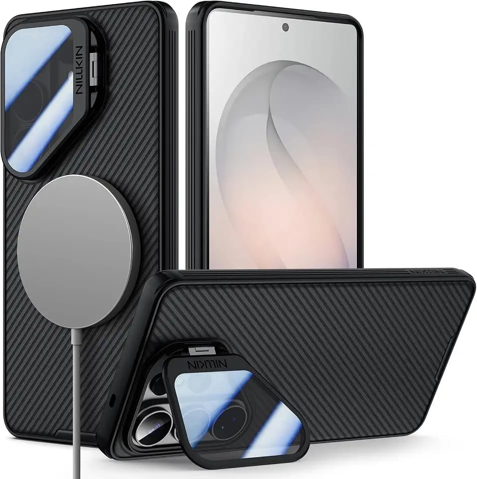 Nillkin Magnetic for Samsung Galaxy S26 Ultra Case with Camera Cover Stand