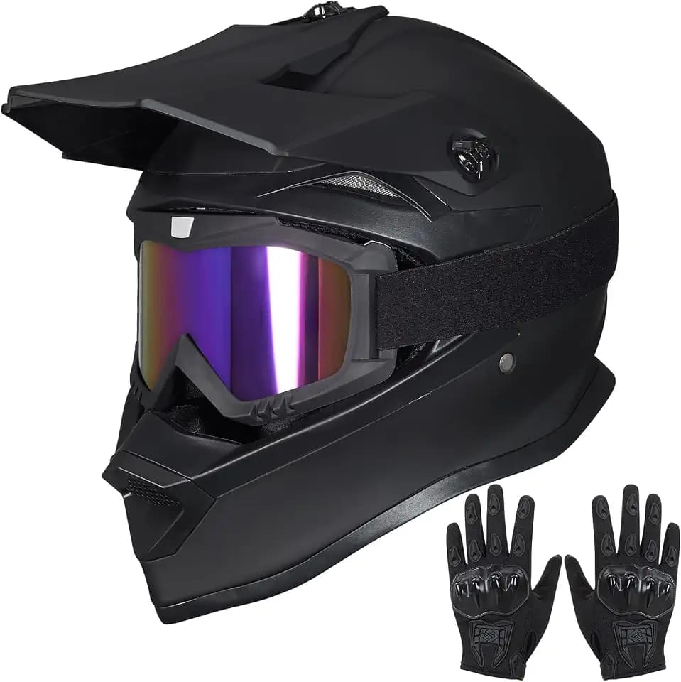 Youth Dirt Bike Helmets,MM605 Kids Full Face Motocross Helmets Set