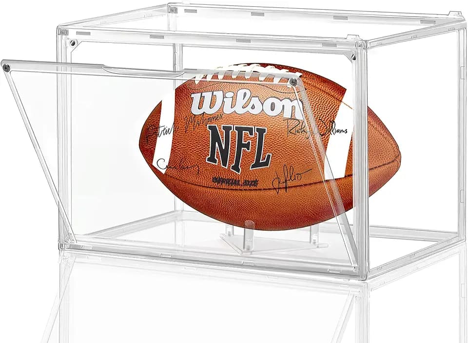 Leffis Football Display Case, Full Size Football Case Display Case