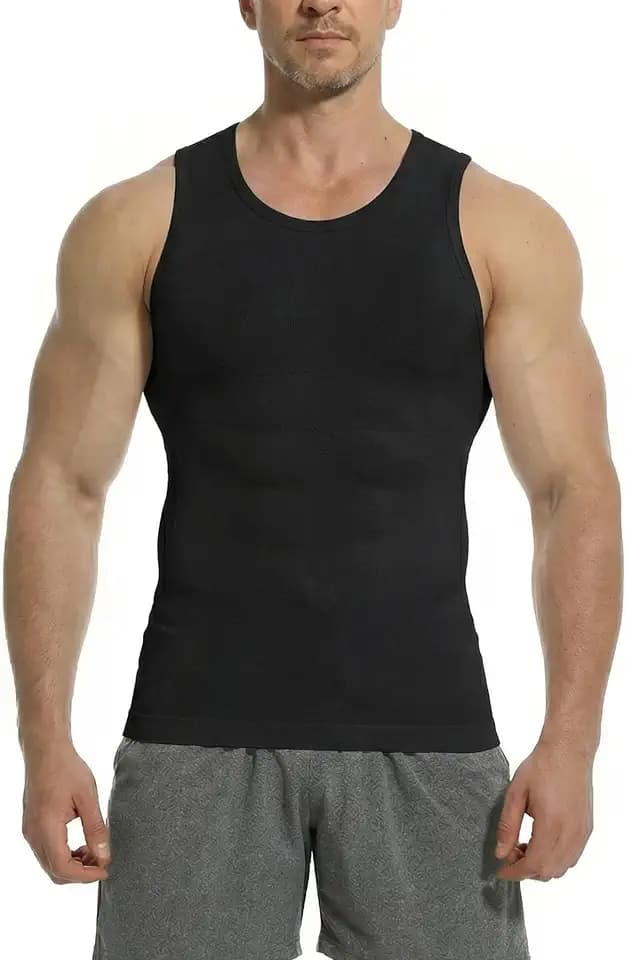 Compression Shirt Men Slimming Tank Top Gynecomastia Seamless Vest