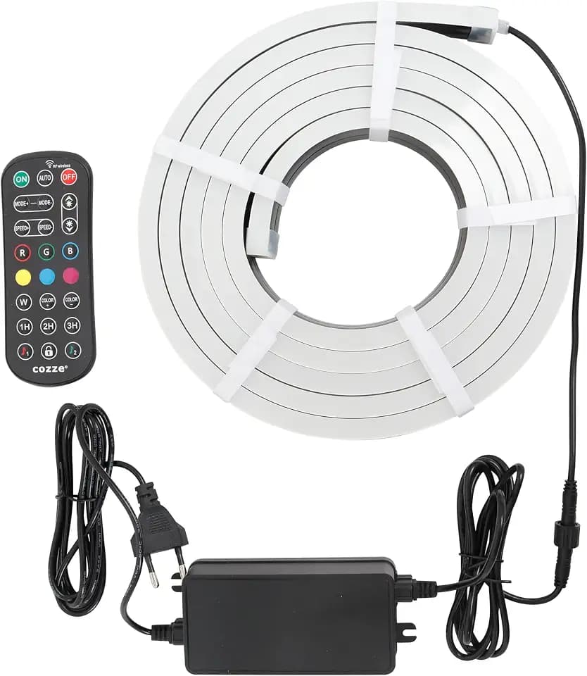 cozze® LED-Lichtband 3 Meter für Außenküche – IP68 Wasserdichter Leuchtstreifen – 120 LEDs pro Meter – Flexibel & kürzbar – Ideal LED-Halterungen