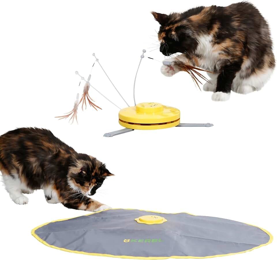 Kerbl Pet Katzenspielzeug Catch the TailFeather 2-in-1