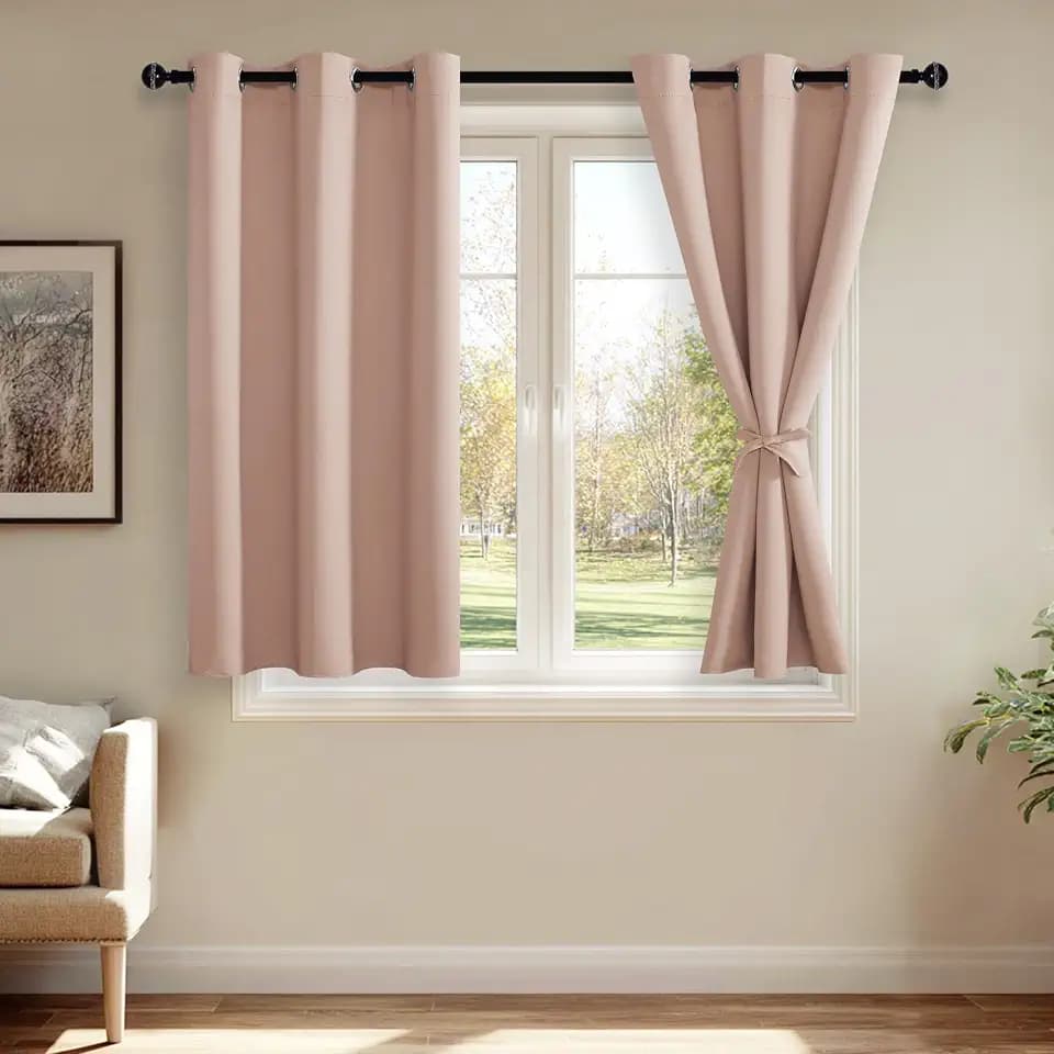JIUZHEN Blackout Curtains for Bedroom Living Room 42 x 54 Inches Long