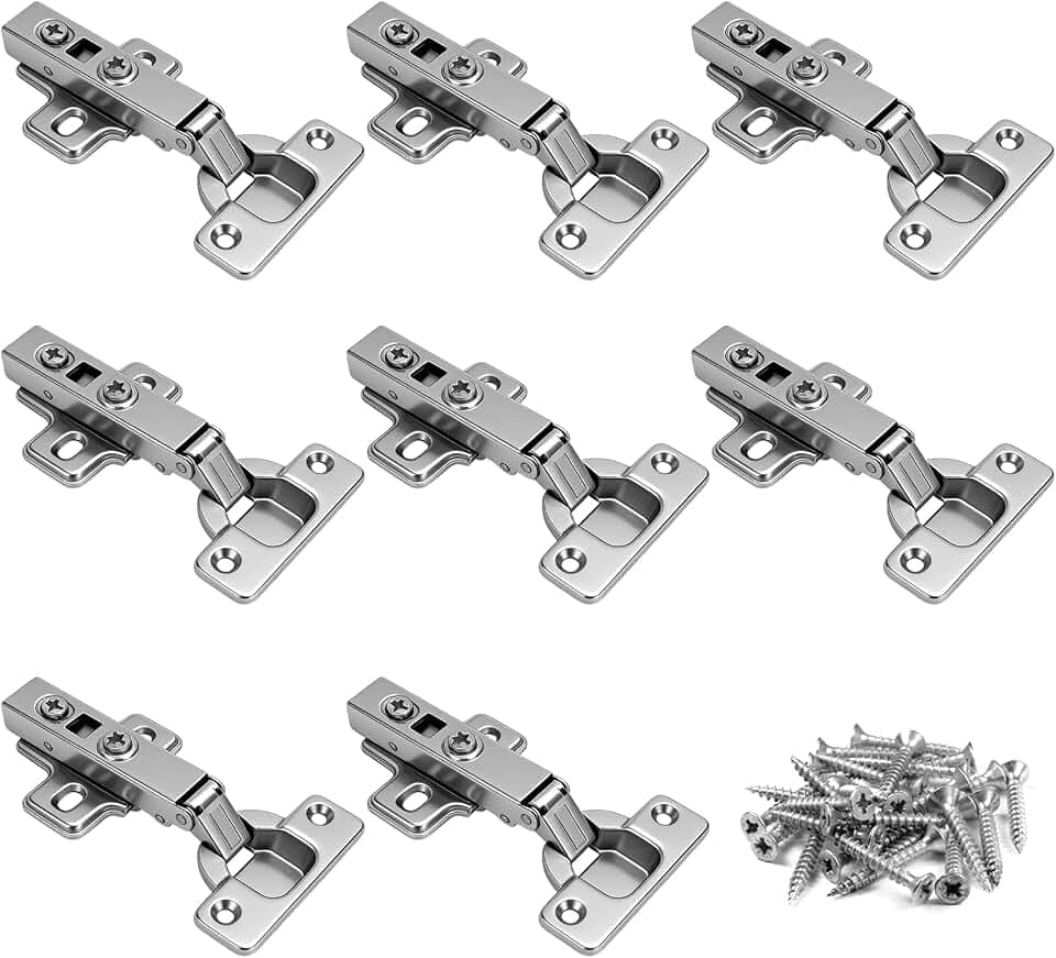 8 Stück Schrankscharniere mit Soft-Close 35mm Topfscharniere