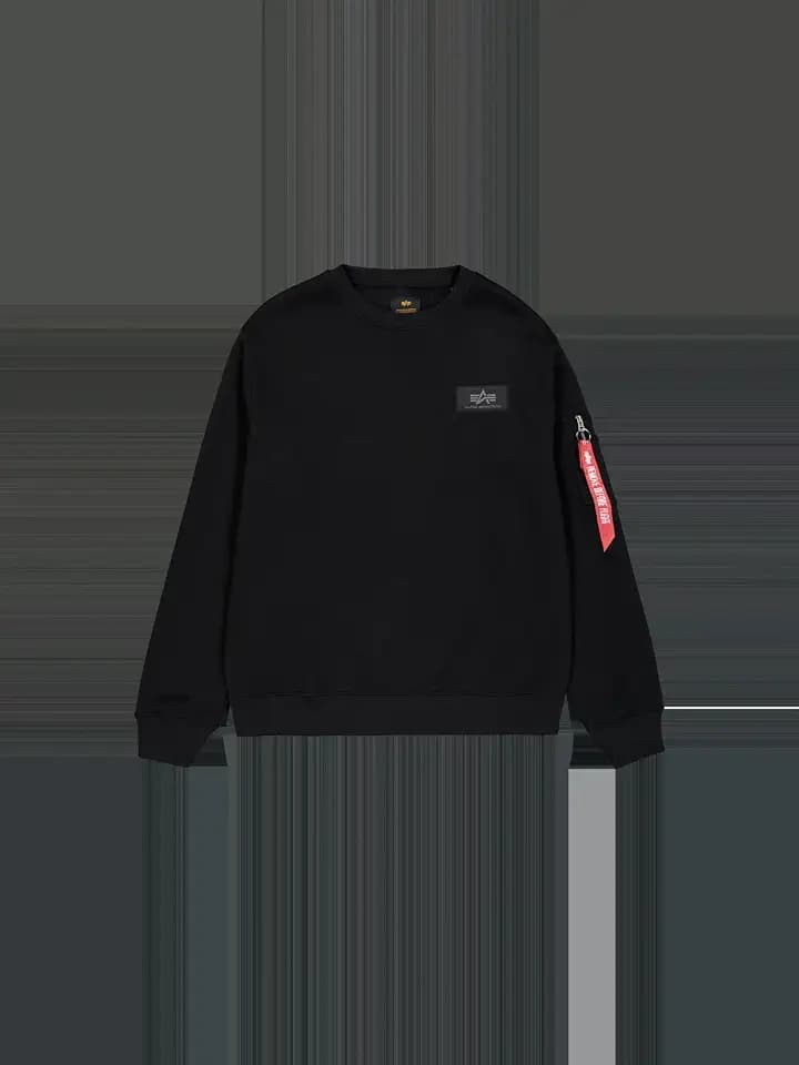 Alpha Industries Herren Back Print Crewneck Sweatshirt (1er Pack)