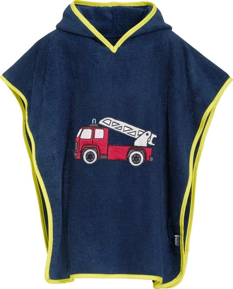 Playshoes Unisex Kinder Frottee-poncho Bademantel Handtuch (1er Pack)