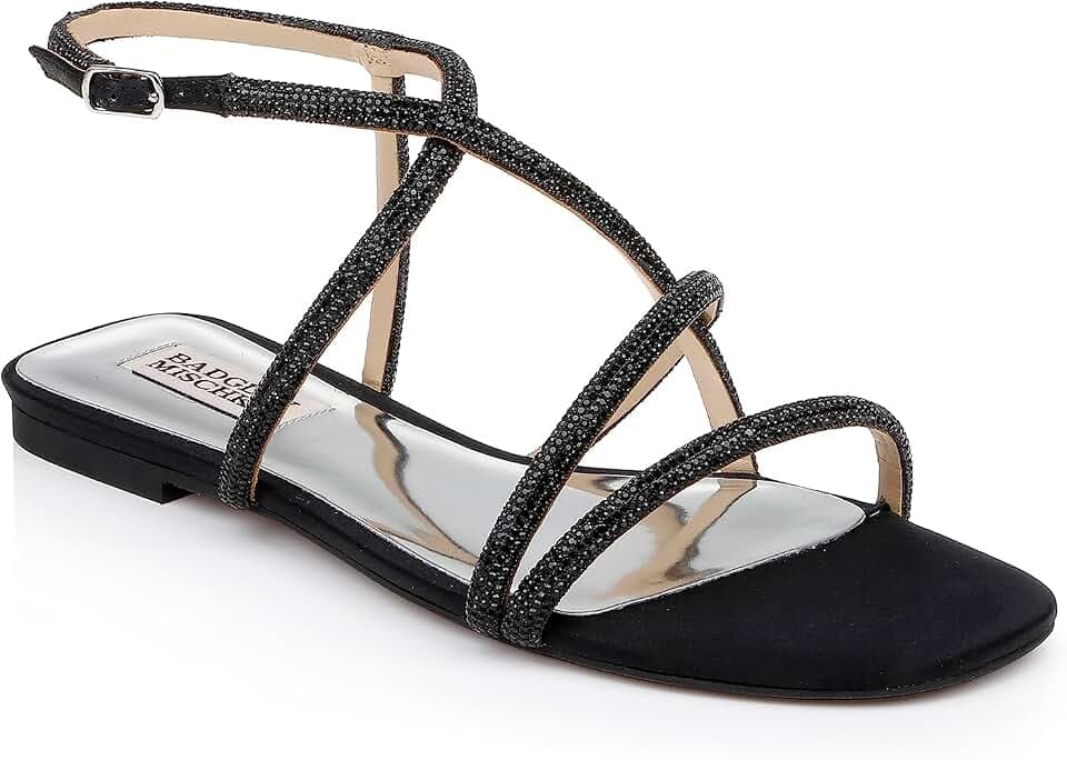 Badgley Mischka Women's Ivie Strappy Flat Sandals