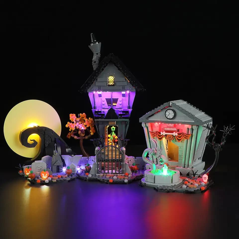 LIGHTAILING Light for Lego-21351 Disney Tim Burton's The Nightmare Before Christmas - Led Lighting Kit Compatible with Lego Building Blocks Model - NOT Included The Model Set