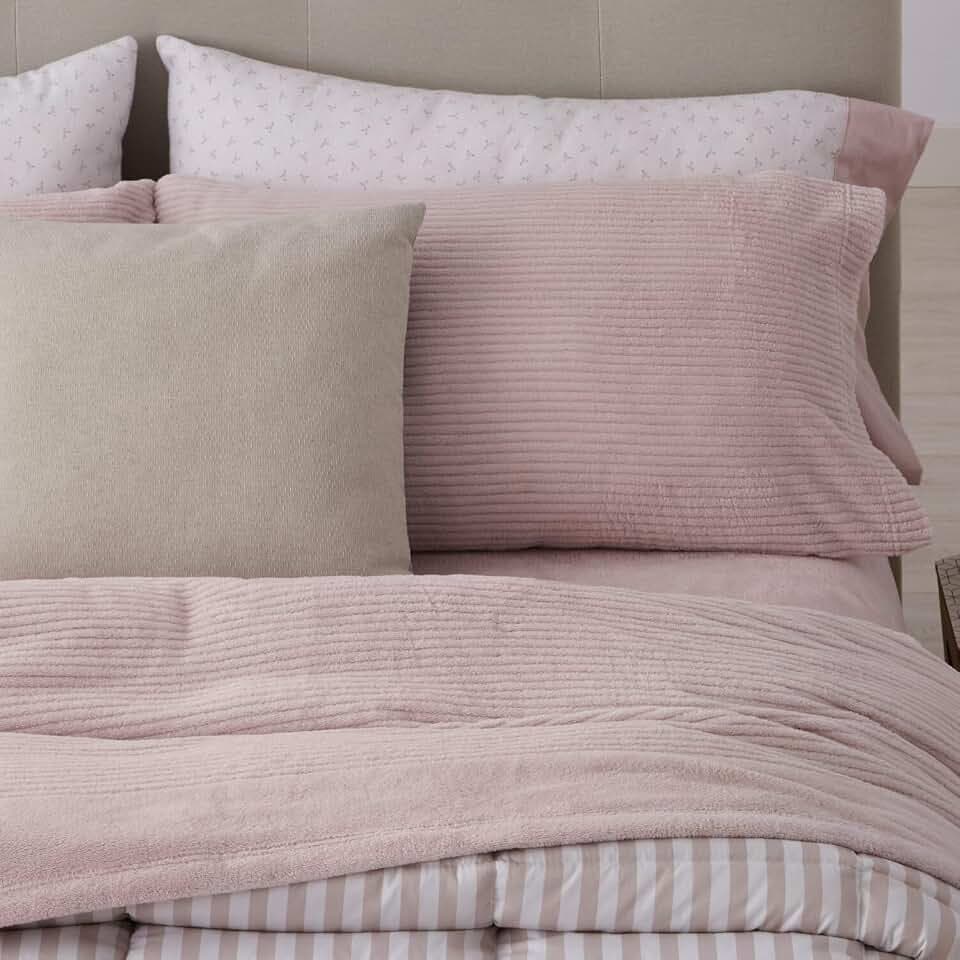 Burrito Blanco | Bettwäsche aus Coralina-Stoff | Bett von 180 cm (+ verfügbare Größen) | Design 965 | Farbe Nude (180 x 190/200 cm)
