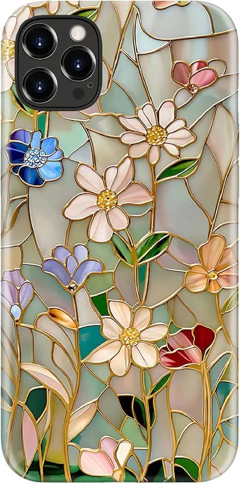 Goodon for iPhone 12 Pro/iPhone 12 Case, Cute Trendy Floral Phone Cover