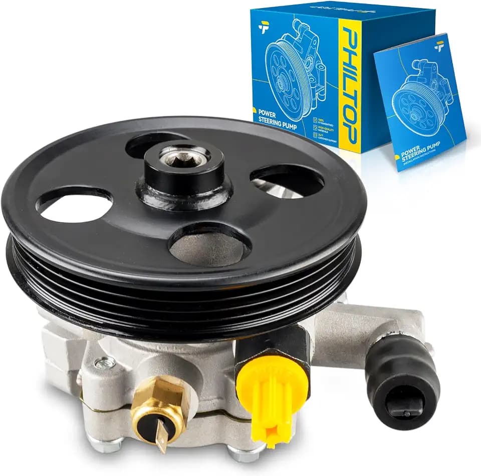 PHILTOP 201401 Power Steering Pump with Pulley Fit for 2007-2010 Edge