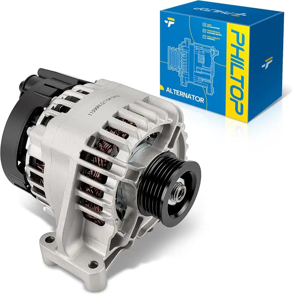 PHILTOP 11599N New Alternator Compatible with 2012-2013 Fiat 500 L4 1.4L
