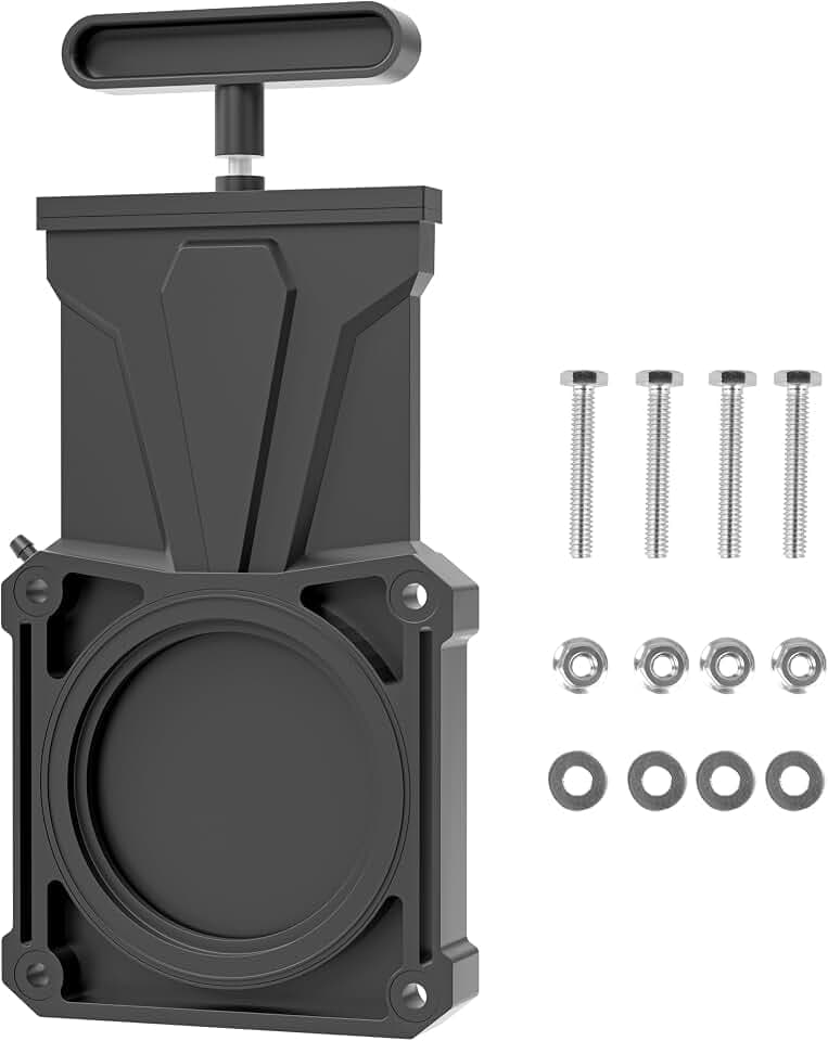 MaxxHaul 51171 RV Waste Valve Gate Replacement – ABS & Stainless Steel – with Screws – Fits All Standard 3" Valves