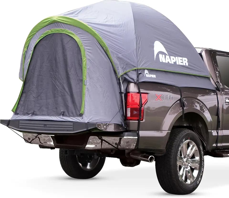 Napier Backroadz LKW-Bett mit wasserdichter Materialbeschichtung, bequemes und geräumiges 2-Personen-Campingzelt, kompaktes und normales Bett, langes Bett, wasserdichtes Bettzelt, langlebiges und