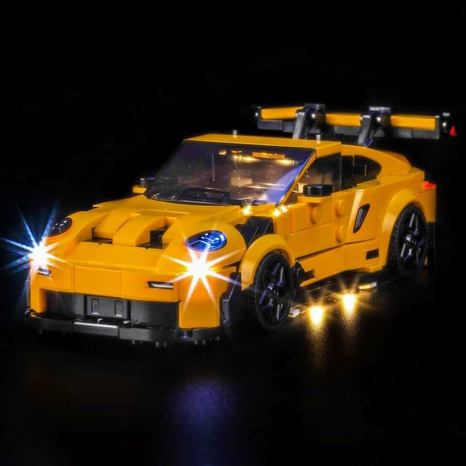 LocoLee Licht Kit Kompatibel mit Lego 77239 Porsche 911 GT3 RS Super Car Upgrade-Version Dekorative Beleuchtung Set