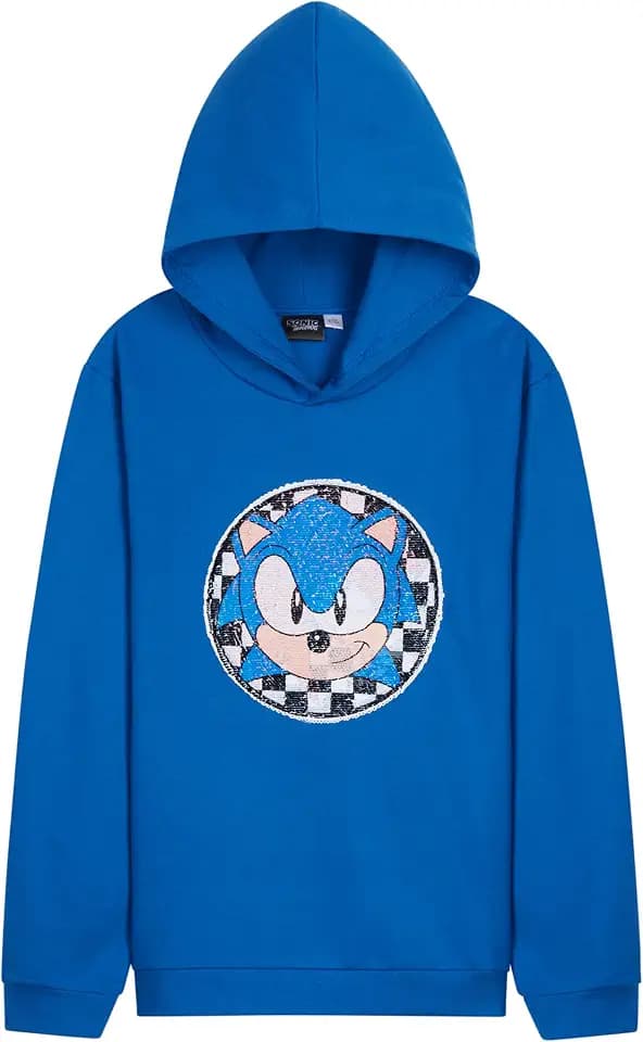 Get Trend Sonic THE Hedgehog Shadow Jungen Pullover, Kapuzenpullover Kinder Kuschelig & Stylisch, Shadow Knuckles Tails Jungs