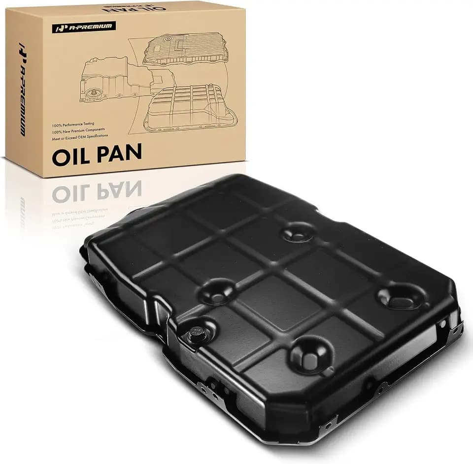 A-Premium Transmission Oil Pan with Drain Plug