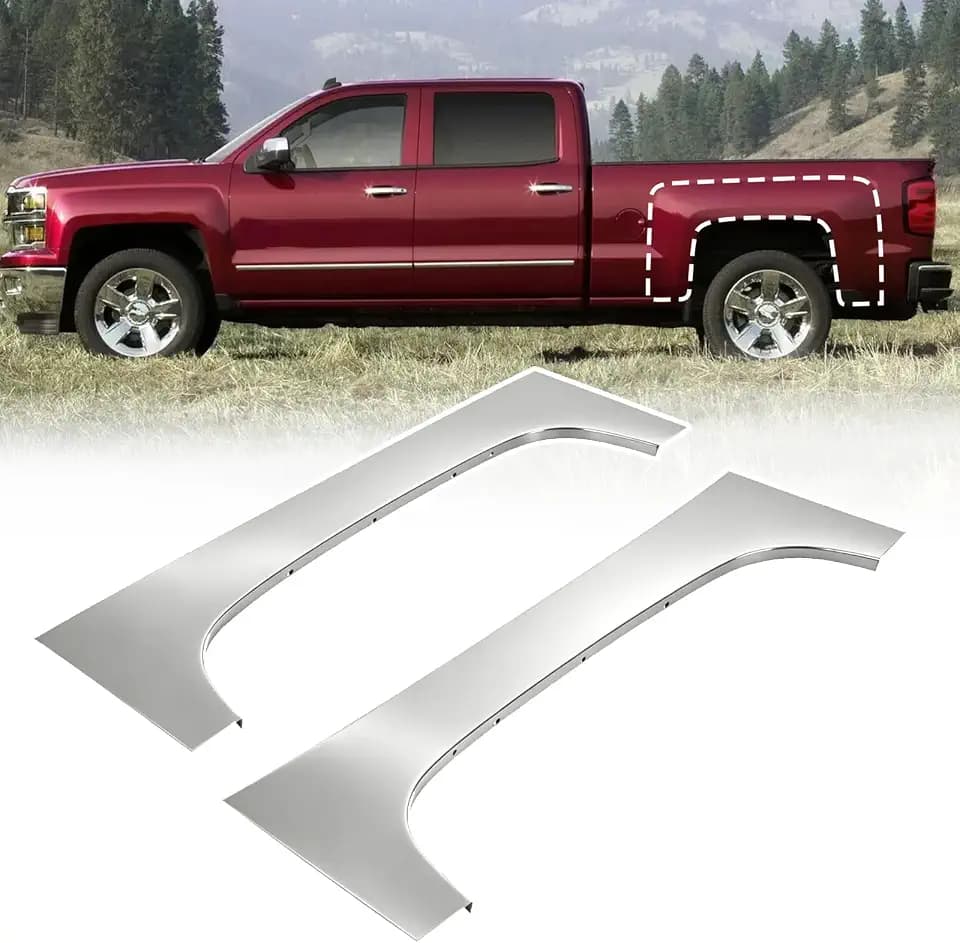 2PCS Wheel Arch Repair Panel Fit for 2007-2014 Chevy Chevrolet Silverado