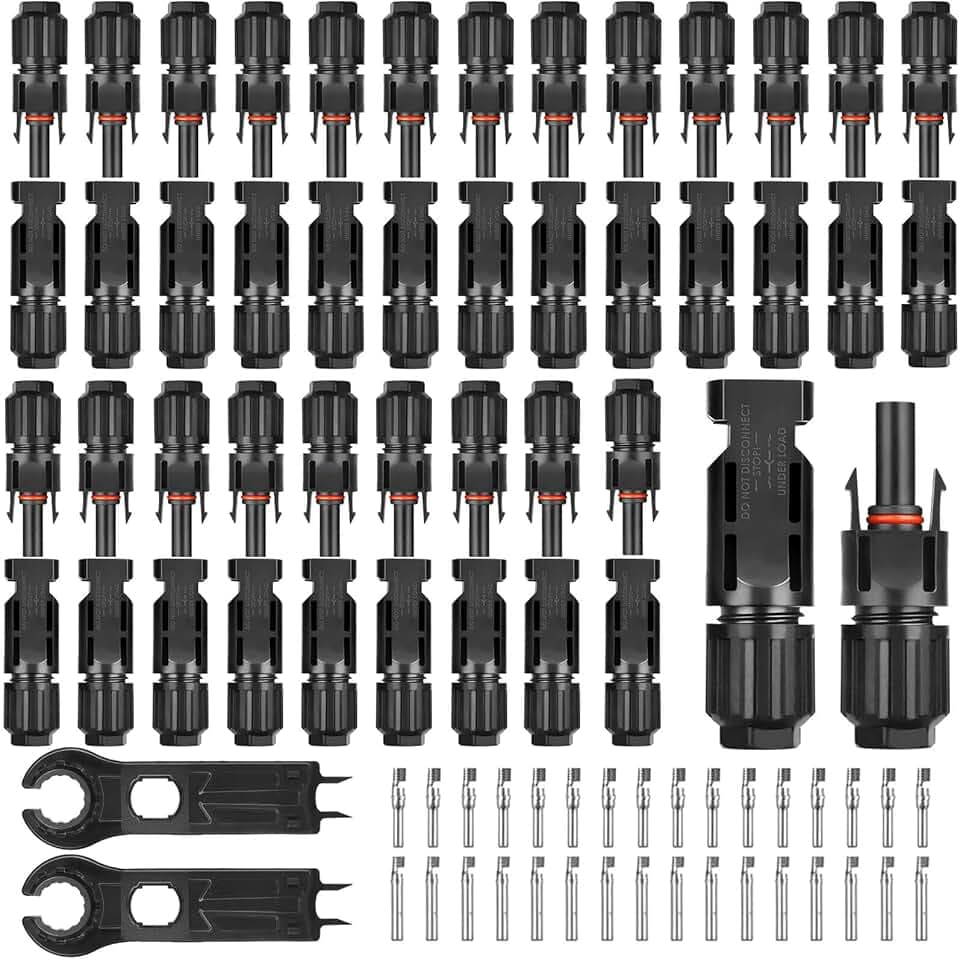 22 Paar Solarstecker,Selizo IP67 Stecker Solarpanel Stecker Männlich/Weiblich Solarpanel Kabelstecker, Solar Verbinder, Photovoltaik Steckverbinder für 2.5/4/6 mm² Solarpanel PV