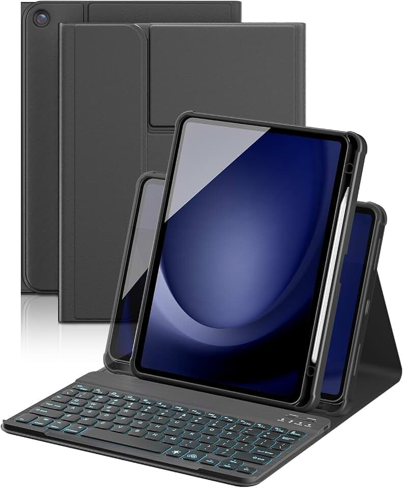 YBING Keyboard Case for Samsung Galaxy Tab A11 Plus & Galaxy Tab A9 Plus