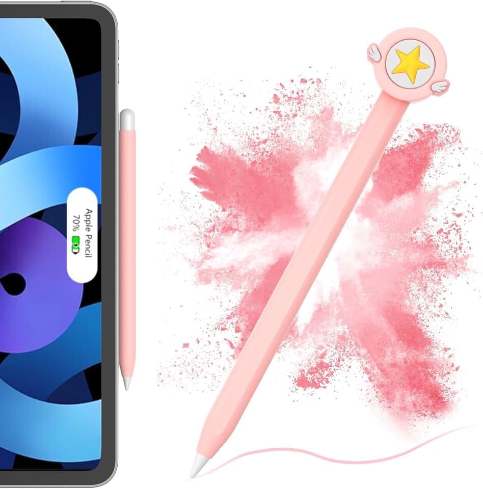 Silicone Case Compatible with Apple Pencil 2nd Generation, Pro - Cute Protective Cover Compatible with Apple Pen 2, Pencil Sleeve for ipad Pencil 2nd Gen, Shockproof Skin Accessories for iPad Pen