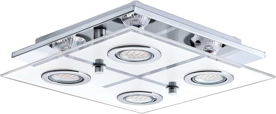 EGLO LED Deckenlampe Cabo, 4 flammige Deckenleuchte