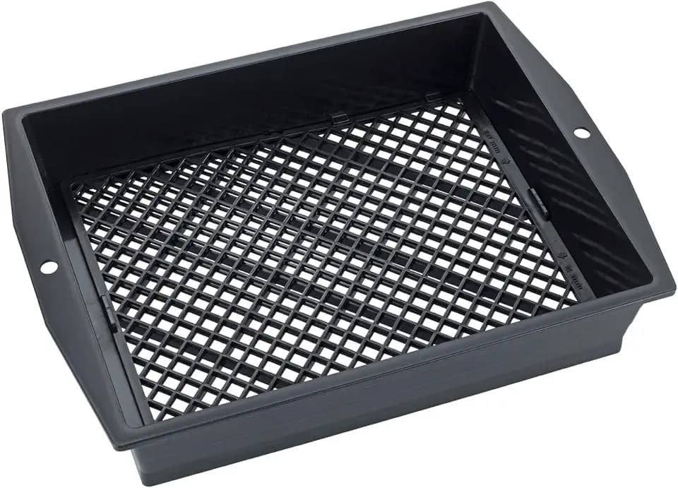 Maximex Gartensieb mit verstellbarem Siebeinsatz - Gartensieb mit verstellbarem, patentiertem Siebeinsatz, Polypropylen, 35 x 7.5 x 27.3 cm, Braun