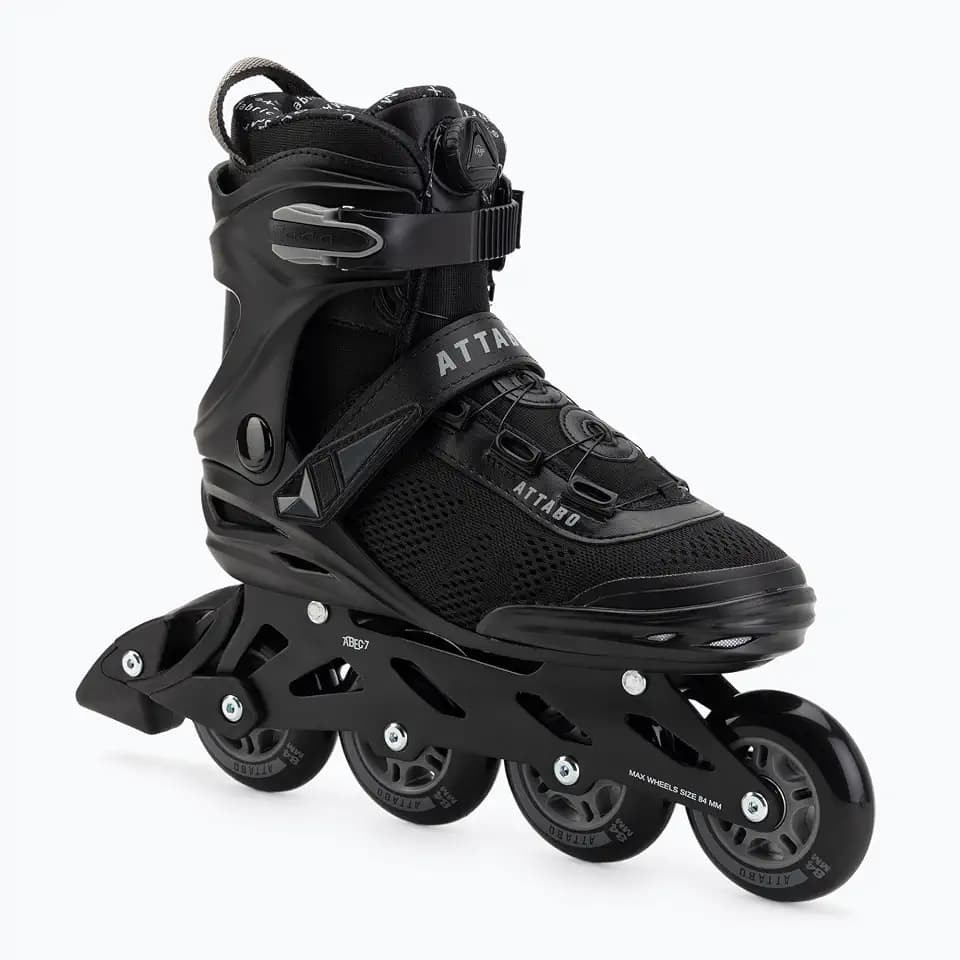 ATTABO OneFoot Fitgo Herren Inlineskates – ABEC-7 Lager, Aluminium-Schiene, Fitgo-System, Bremse – Fitness & Freizeit
