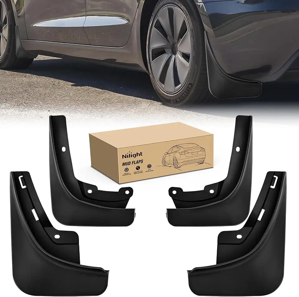 Nilight Mud Flaps Splash Guards for Tesla Model 3 Highland 2024 2025 2026