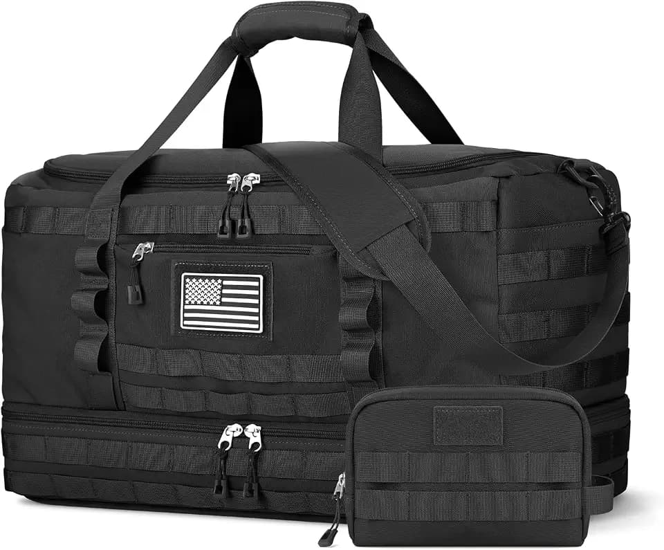 Travel Bag for Men Women, Large Gym Bag & Tactical Duffle Bags for Travel