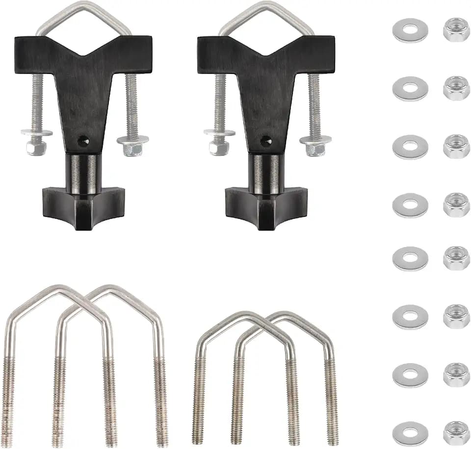 Aluminum High Lift Jack Tube Mount Brackets for 1-2.5" Tubing