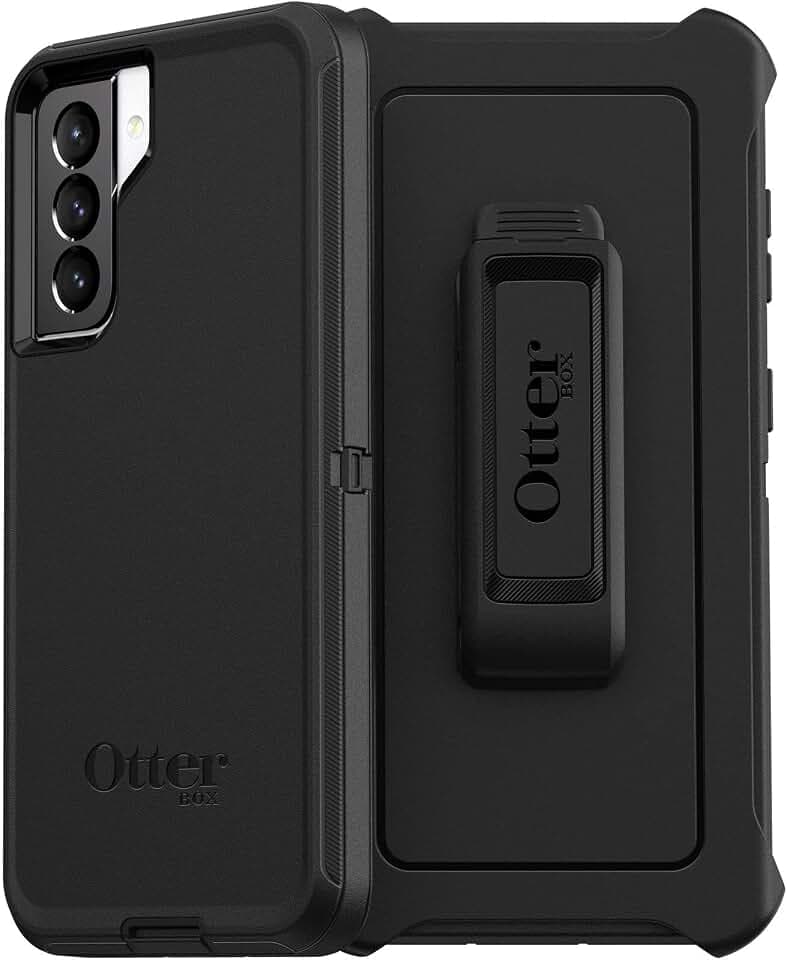 OtterBox Defender Series Screenless Edition Case for Samsung Galaxy S21 5G (Only) - Holster Clip Included - Non-Retail Packaging - Black