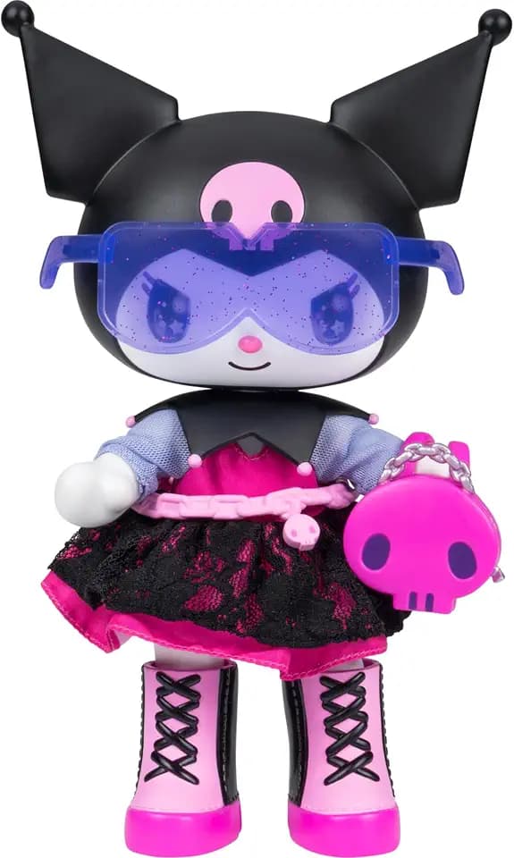 Hello Kitty® and Friends Premier 8-Inch Articulated Figure - Streetwear Chic Kuromi™ Series 2 Poseable Doll - Licensed Sanrio Product - 6+