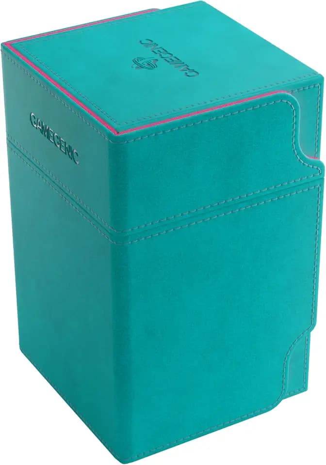 Gamegenic Watchtower 100+ XL Convertible Deck Box - Teal/Pink Color