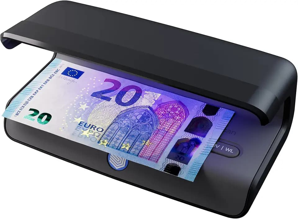 Safescan 75 LED UV Geldscheinprüfer, Falschgeldprüfgerät Für Banknoten