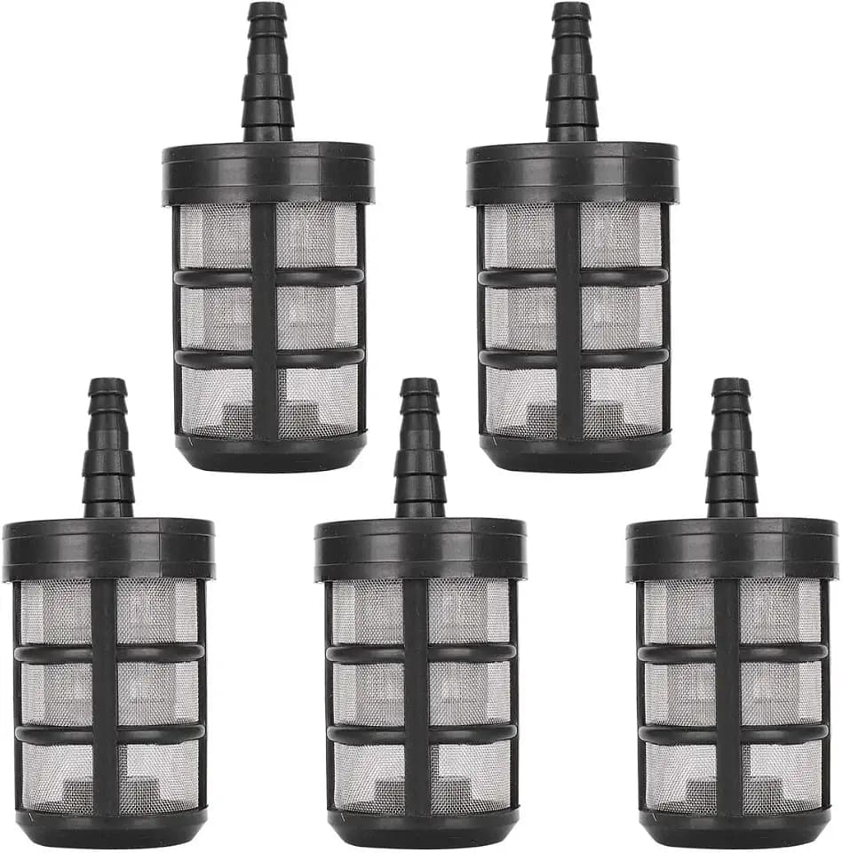 Saugschlauch Filter Wasserpumpensieb 5 Pcs Wasserpumpe Saugfilter Wasserfiltereinsatz Gartenpumpe Edelstahl mit Doppelschicht Verschlüsselungssieb für Sprühgeräte Ölpumpen Autowaschanlagen