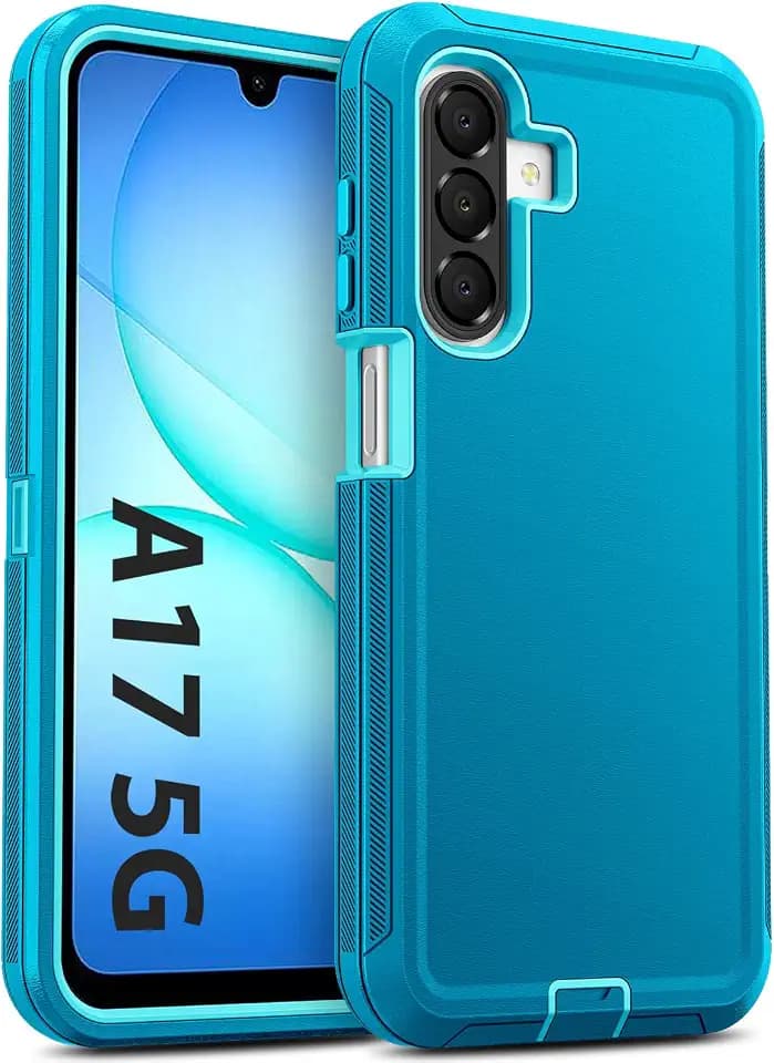 Jelanry for Samsung Galaxy A17 5G Case Rugged & Tough Protection, Turquoise