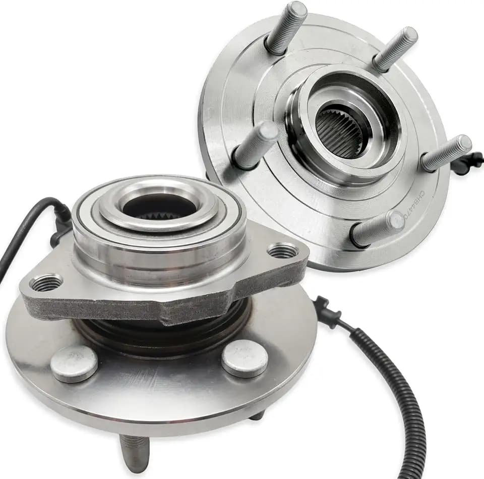 Pair 513273 Front Wheel Bearing Hub Assembly Compatible with Chrysler Town & Country 2008-2016 Dodge Grand Caravan 2008-2020, Ram C/V 2012-2015, 2009 2010 2011 2012 2013 2014 VW Routan, 5 Lugs w/ABS