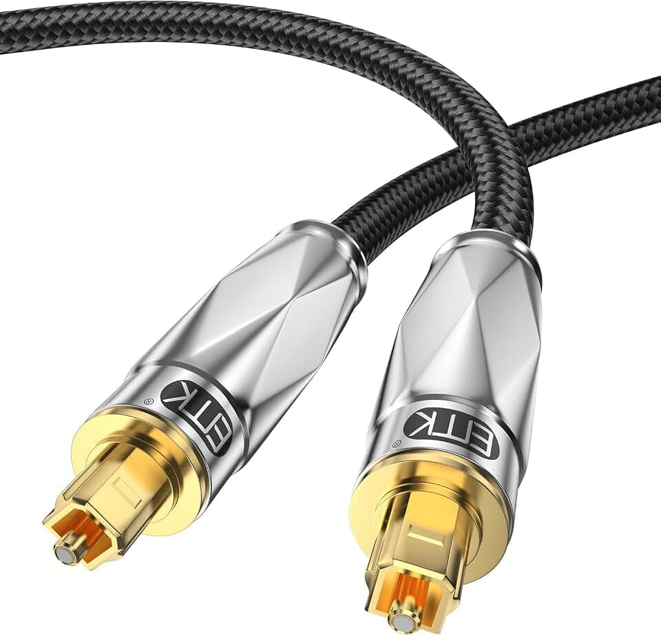 EMK Optisches Audiokabel Optical Audio Cable Toslink Spdif Kabel-10m