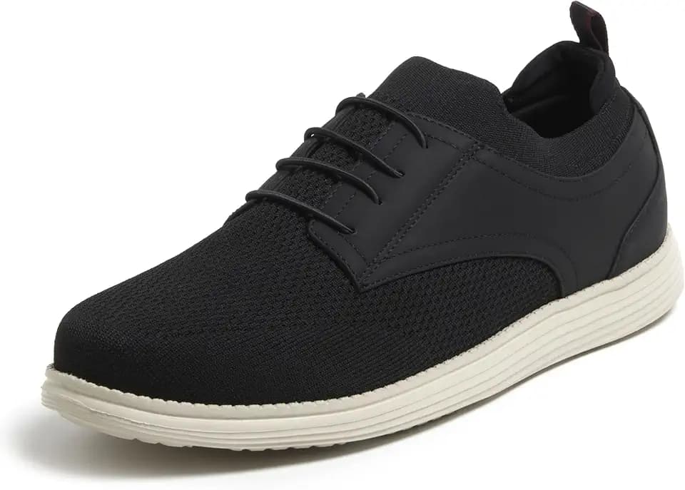 Dearfoams Men's Nash Slip on Oxford Shoe - Lightweight, Breathable with Arch Support Dress Shoe