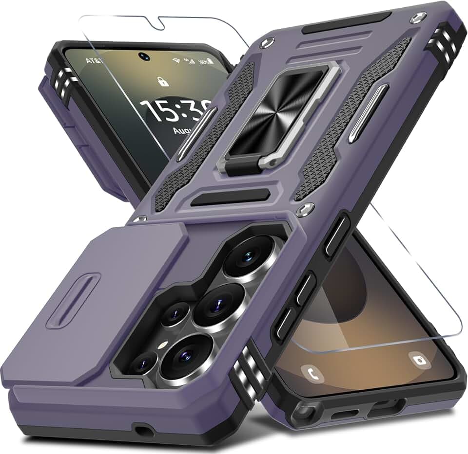 DEERLAMN for Samsung Galaxy S26 Ultra Case with Screen Protector,Deep Purple