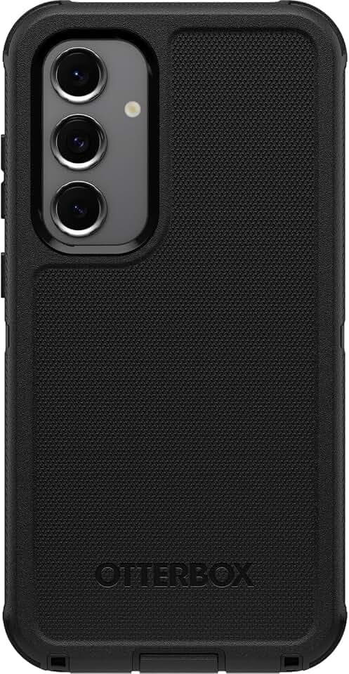OtterBox Samsung Galaxy S24 FE (Only) - Defender Series Case - Black - Case Only - Rugged & Durable - with Port Protection - Non-Retail Packaging