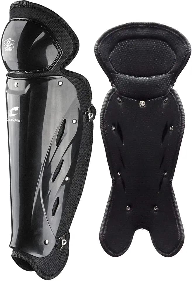 Champro Single Knee Leg Guard, Black, 16.5" (CG108-B)