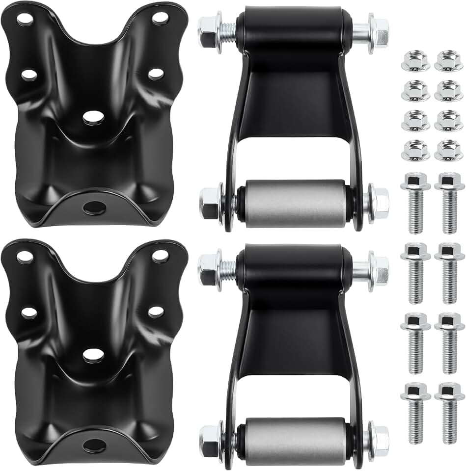 722-001 722-010 Rear Leaf Spring Shackles Hanger Brackets Repair Kit