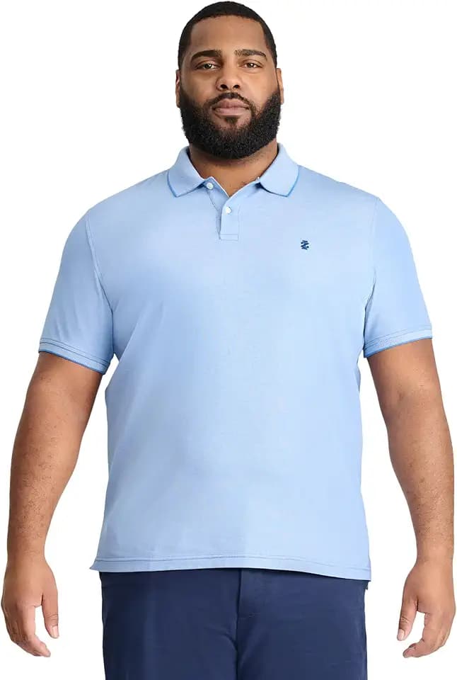Izod Men's Big and Tall Advantage Performance Short Sleeve Polo Shirt