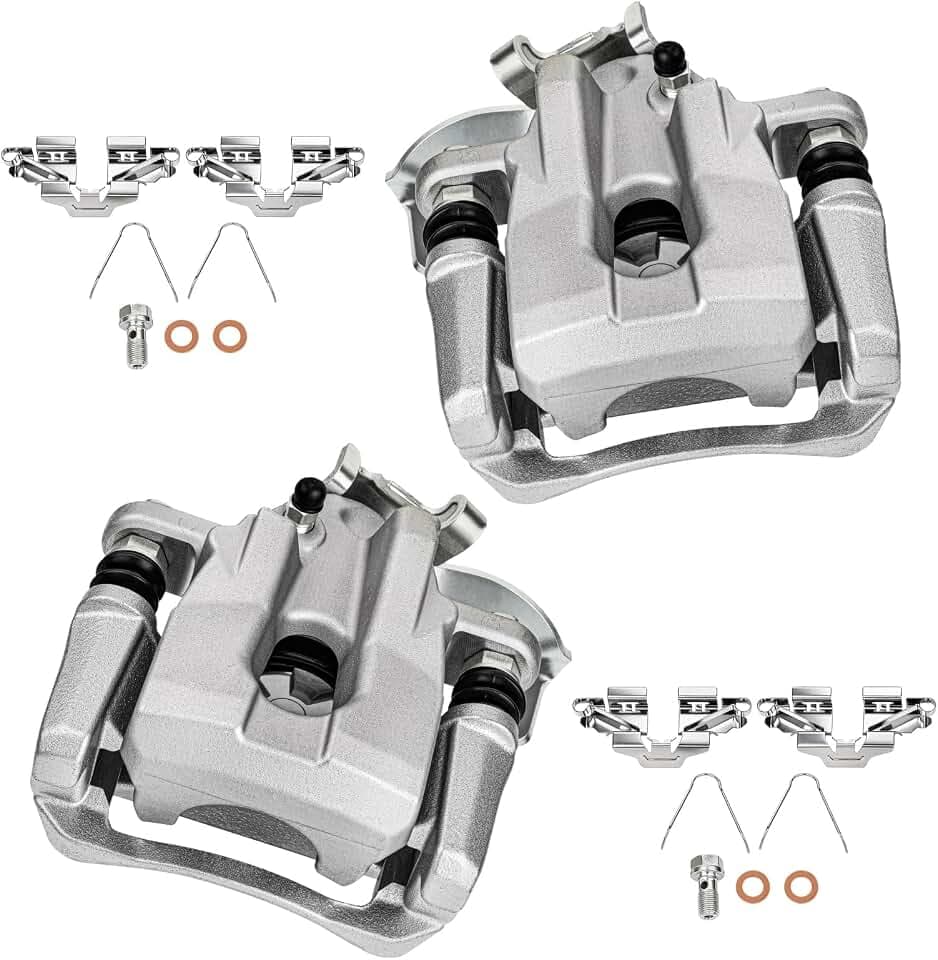 cciyu Rear Left & Right Disc Brake Calipers w/Bracket 19B6287 19B6286